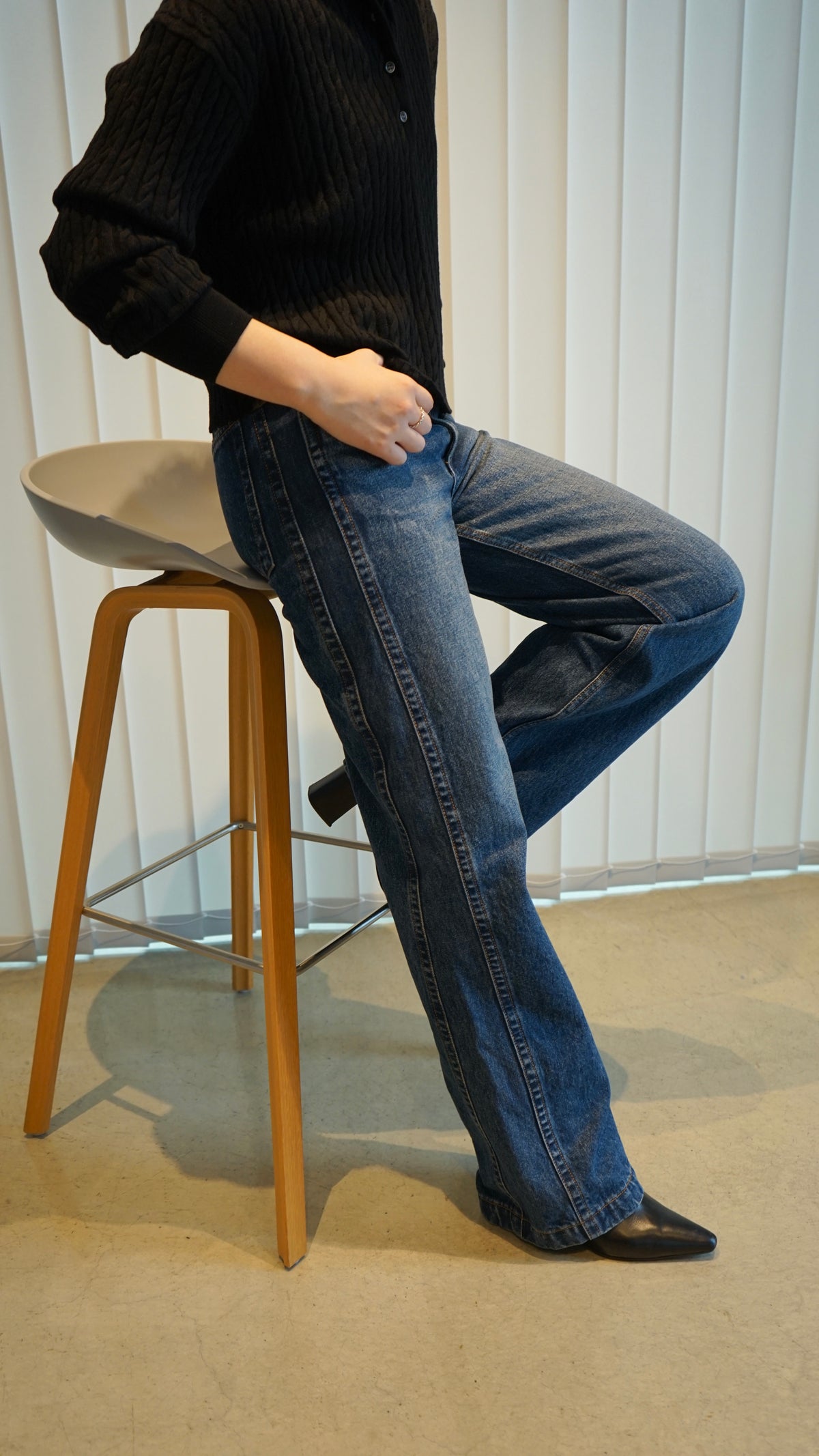 SIDE LINE STRAIGHT DENIM
